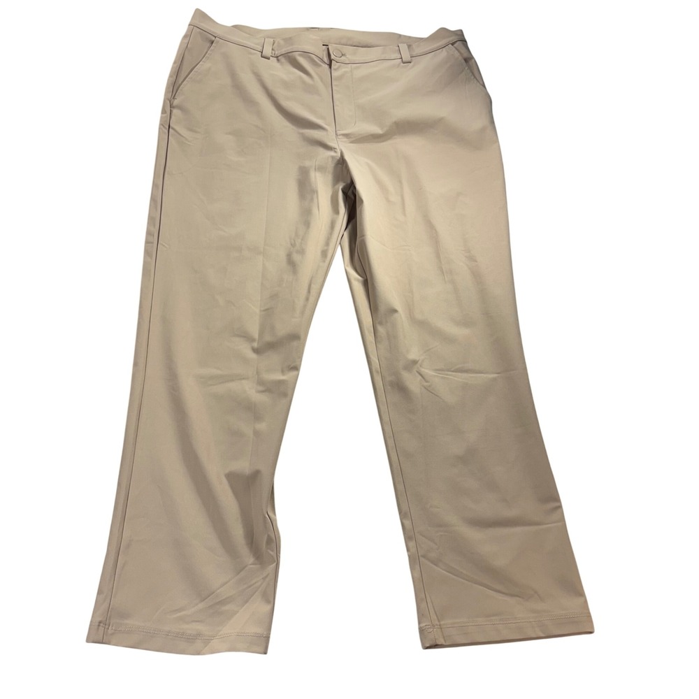 NWOT WILLIT‎ Sports Mens Khaki Flat Front Stretch Golf Chino Pants 40W 30L